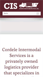 Mobile Screenshot of cordeleintermodal.com